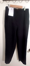 Zara Black Pants High Waisted Tailored Ankle Dress Trousers Medium Womens