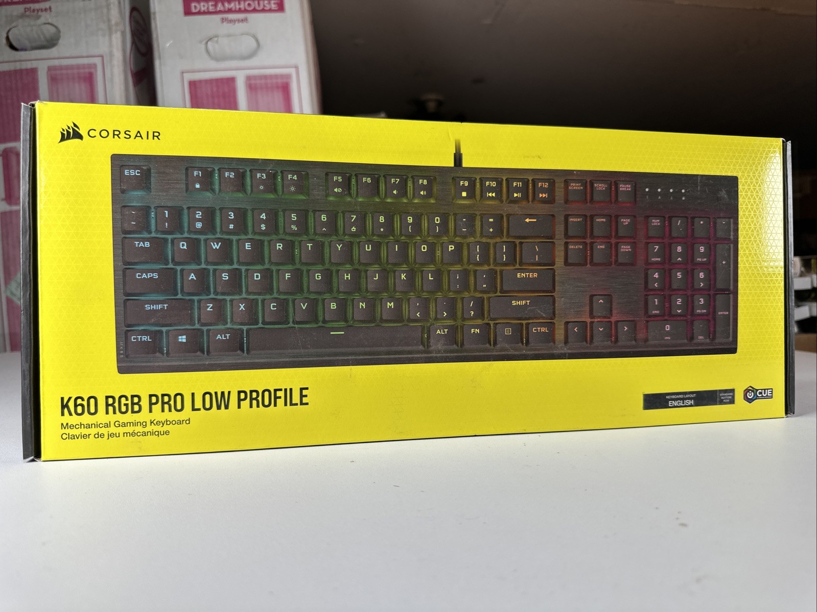 CORSAIR K60 RGB PRO Low Profile Wired Mechanical Gaming Keyboard - Black