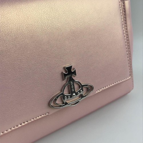 Vivienne Westwood Hazel Bolso de Mano Bolso de Hombro Rosa Outlet NUEVO - Imagen 4 de 12