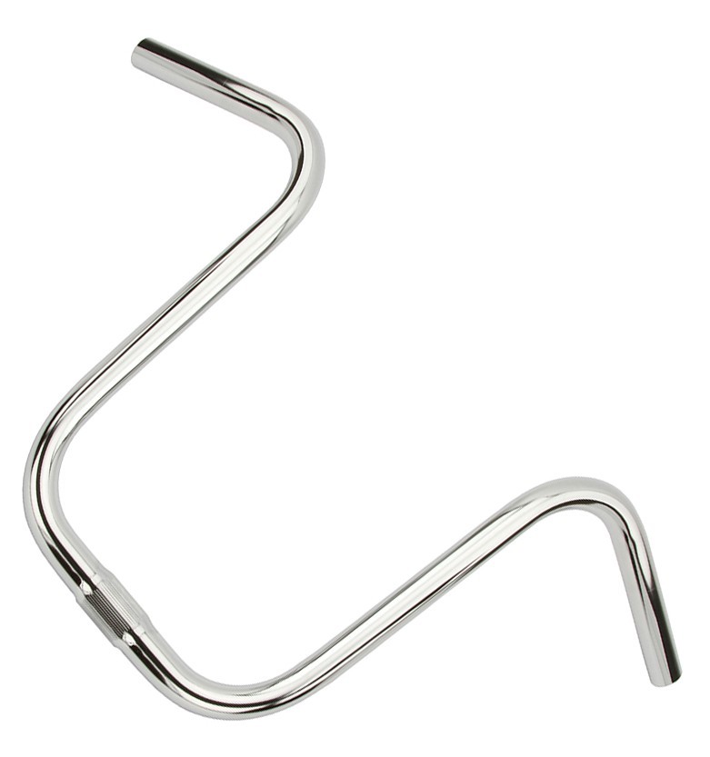 Chrome 11" Rise U Style Handlebar 25.4mm Stingray Bicycle.