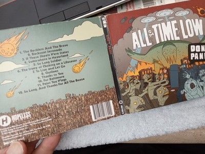 card sleeve cd : Don't Panic : All time low