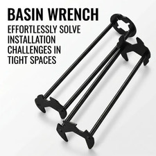 Multifunctional Sink Wrench Set, 2-Pack Basin and Faucet Wrench Tool with Fou...