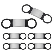 UNICRAFTALE 6Pcs Slide on Pet ID Tags Personalized and Custom Dog Id Tag Stai...