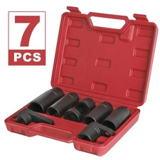 O2 Oxygen Sensor Socket Thread Chaser Set 7PCS O2 Sensor Wrench Removal Tool Kit