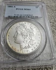 New Listing1881-S Morgan Silver Dollar PCGS MS64 Bold Rainbow Toning Reverse  #10082843