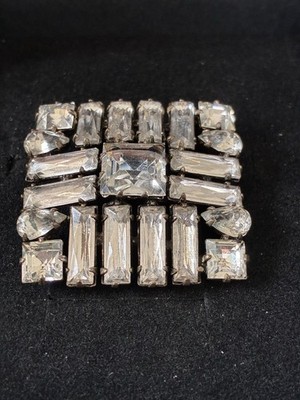 RARE Adele Simpson Brooch Possibly Antique Has All Stones Clasp Broken