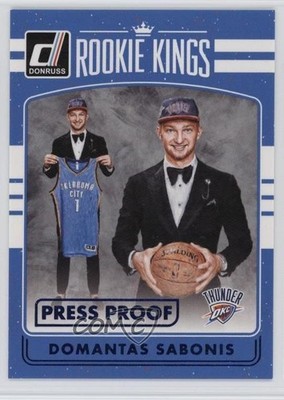 2016 Panini Donruss Rookie Kings Press Proof Blue 17/99 Domantas Sabonis RC cj2