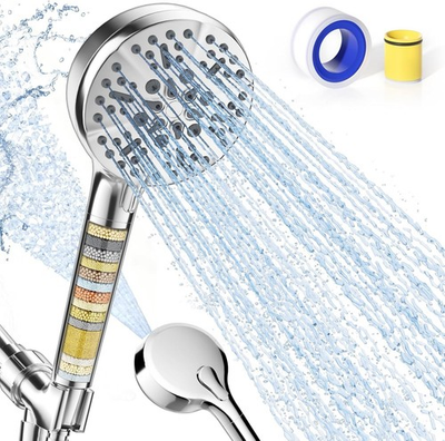 #ad #ad HammerHead Showers® Solid Metal Handheld Shower Head 2.5 GPM Brushed Nickel $40.99