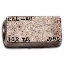 10.20 oz Silver Bar - CAL-AG 96.66 per troy oz