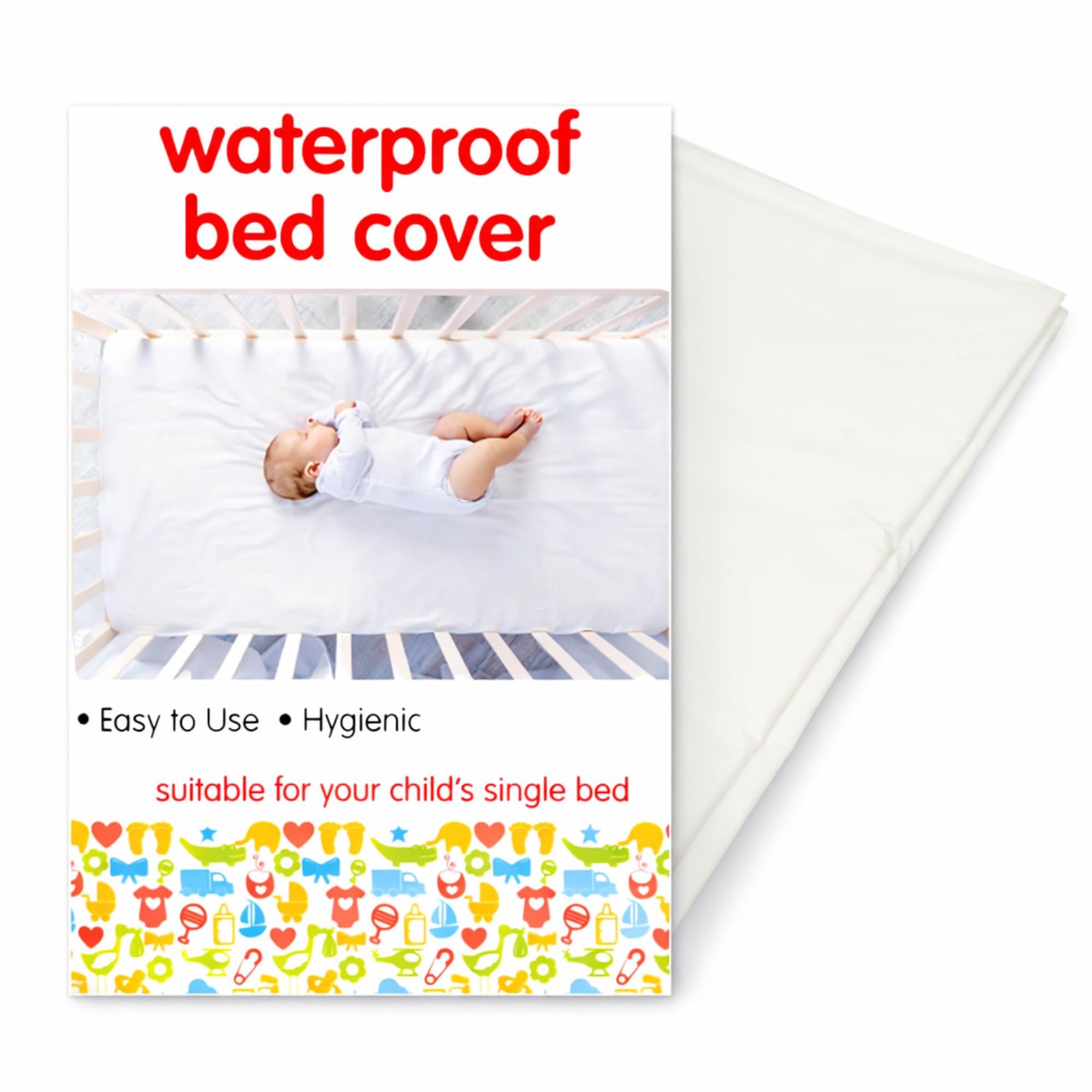 Waterproof Plastic Bed Wetting Sheet 100x200cm Cot to Single Mattress - Image 2