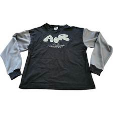 Nike Air Sportswear Girl's Size XL Black/White Graphic Training Sweatshirt