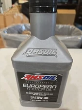 Amsoil 5w40 European Synthetic Motor Oil  1 Quart (E)