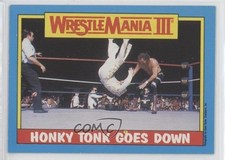 1987 O-Pee-Chee WWF Jake The Snake Roberts Honky Tonk Man #52 04e3