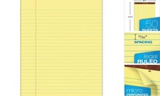 TOPS The Legal Pad Writing Pads, 8-1/2" x 11-3/4" Paper, 8-1/2 x 11-3/4 Canary