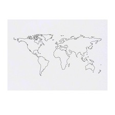 'World Map' Temporary Tattoos / Transfers TO00043896