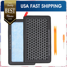 2 Pack For Tesla Model 3 Y Air Filter Activated Carbon Cabin Air Filter USA