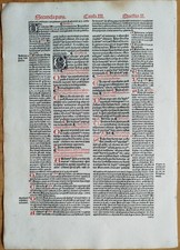 Großes Original Post Inkunabel Blatt Gratianus Decretum Lyon Fradin - 1510 (E)