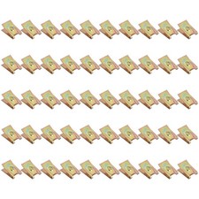 2X(50pcs Bronze Tone Spring Metal Car Door Panel Screw U-Type Clips R2O4)