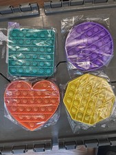 POP IT LOT 4 Pcs Bubble Kids Fidget Sensory Toys Anxiety FUN