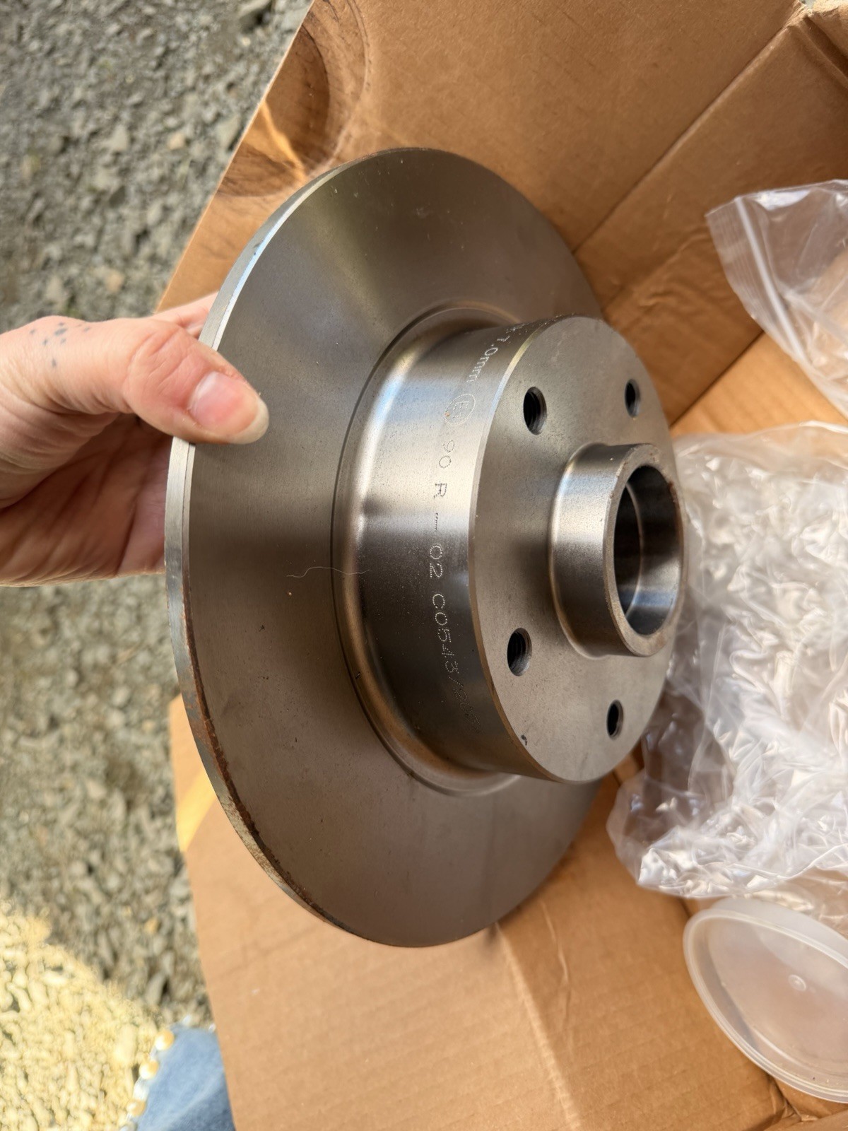 Disques de frein arrière neufs pour voitures Renault avec plaquettes au carbone