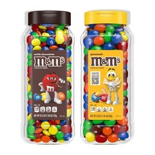 M M's Chocolate Peanut Jars 2-Pack, 48.5 oz