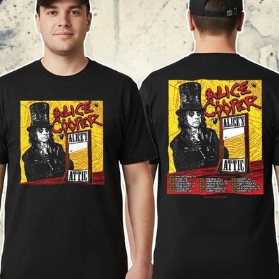 Alice Cooper Alice s Attic Tour 2026 Cities List For April And May T-Shirt