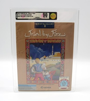 VGA 90 Quest for Glory II 2 Trial by Fire 1990 SEALED Big Box PC Sierra