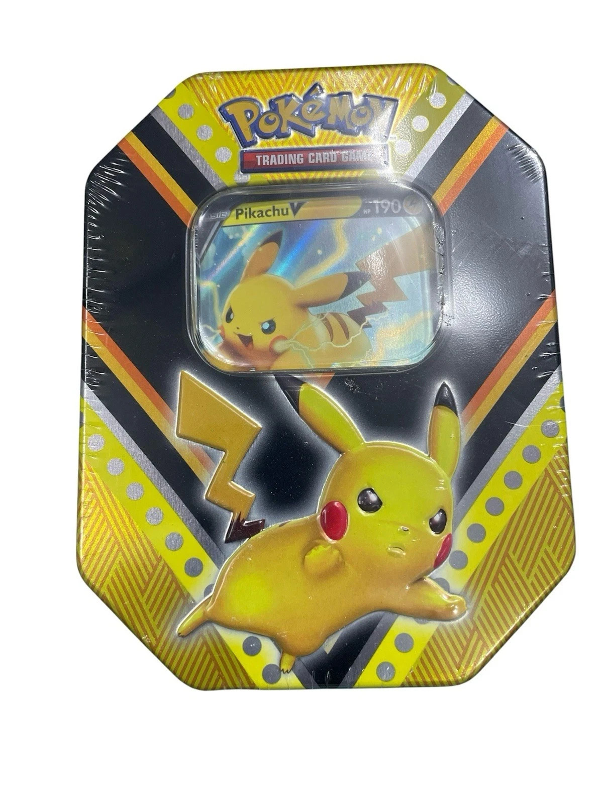 POKEMON V POWER TIN PIKACHU TRADING CARD GAME BRAND NEW SEALED