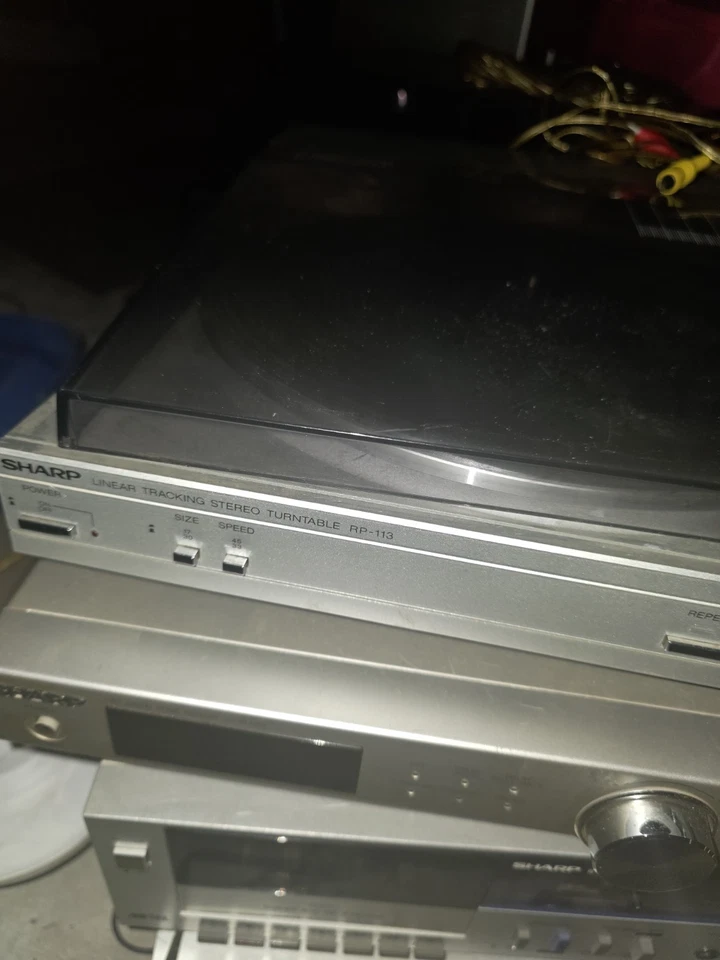 Tocadiscos de seguimiento lineal Sharp RP-113 - Funciona bien Foto 4 de 4