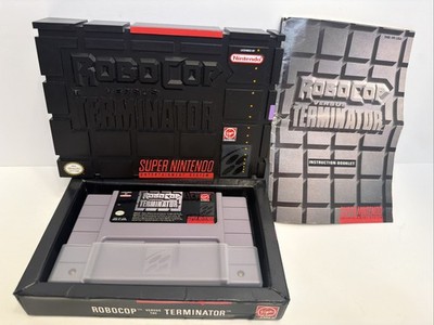Robocop vs The Terminator SNES Super Nintendo Game CIB Complete VGC