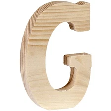 Wood Letter 5" G