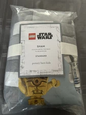 Pottery Barn Kids LEGO Star Wars Standard Pillow Sham 26" x 20" New