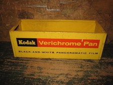 Vintage Antique Kodak Verichrome Pan Kodacolor Film Metal Drawer Filing Cabinet