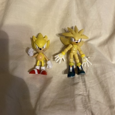 Jazwares Sonic Hedgehog Super Sonic Action Figures 2 Rare 