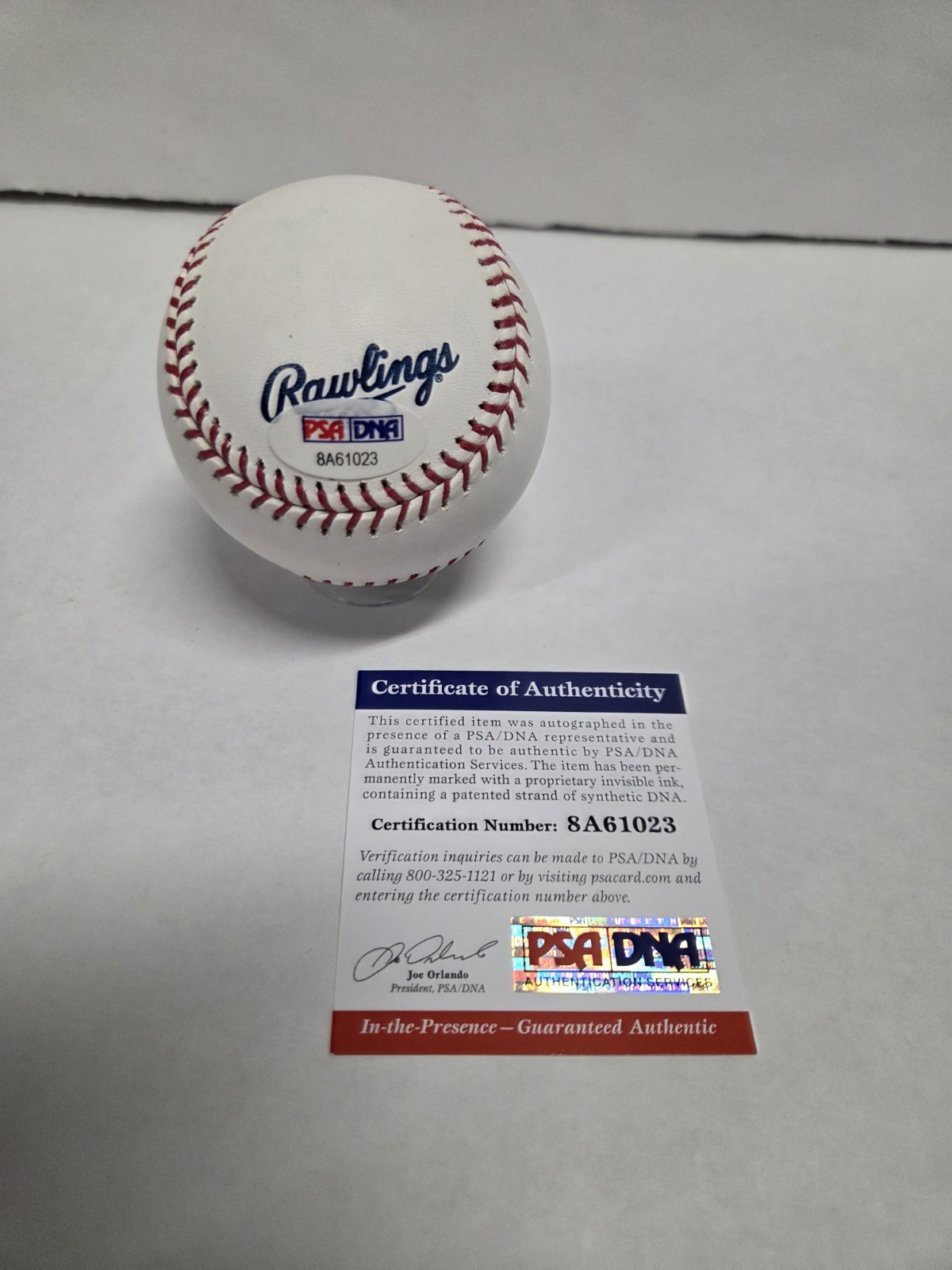 JOE MORGAN REDS Signed Autographed "HOF 90" Official HOF Logo Baseball PSA DNA view 3