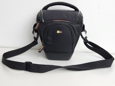 Case Logic SLR  Zoom Holster Case Camera Bag with Strap SLRC-201 Black Orange
