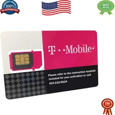 30-Day Prepaid T-Mobile SIM Card - Unlimited Talk, Text & Data Access