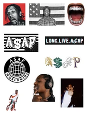 ASAP Rocky Rapper Stickers
