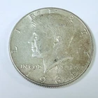 1964 Kennedy Half Dollar 90% Silver Circulated Coin Free Shipping #8859