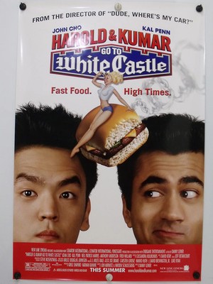 HAROLD & KUMAR go to WHITE CASTLE - Original Movie Poster - 2004  Rolled SS C9 A
