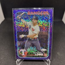 Nathaniel Lowe 2024 Topps Chrome #252 Purple Speckle Refractor /299