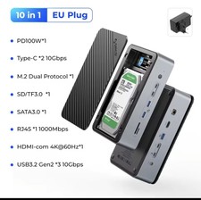 ORICO Dockingstation Deck mit Dual M.2 NVME S...