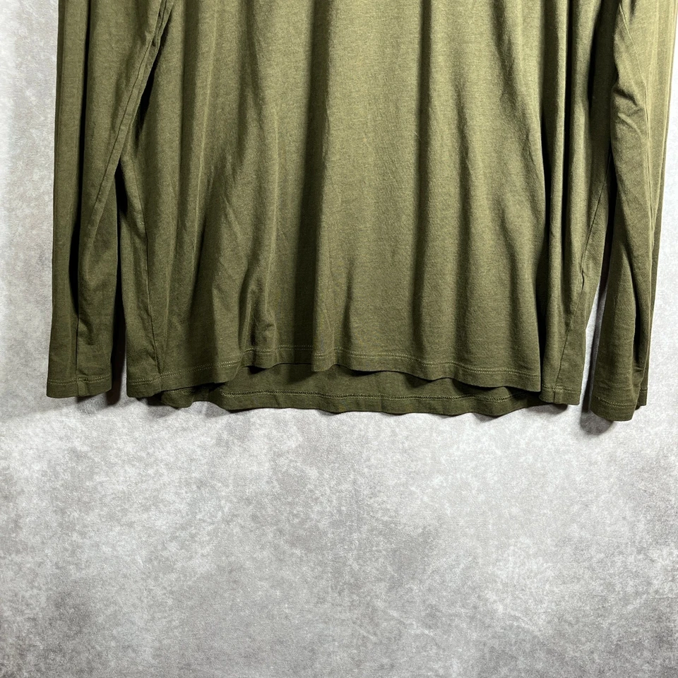 Camisa Helmut Lang Mujer Talla XL Verde Mangas Largas Cuello Redondo Minimalista Informal Foto 3 de 4