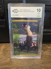 2001 Upper Deck #124 Tiger Woods (RC) BCCG 10