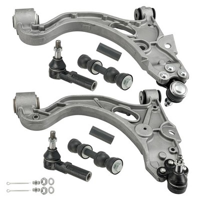 6pc Front Lower Control Arms w/Ball Joints Tie Rods For Cadillac DeVille ES3452