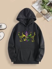 Hawaii Turtle Graphic Print Casual Polyester Knit Pullover Hoodie