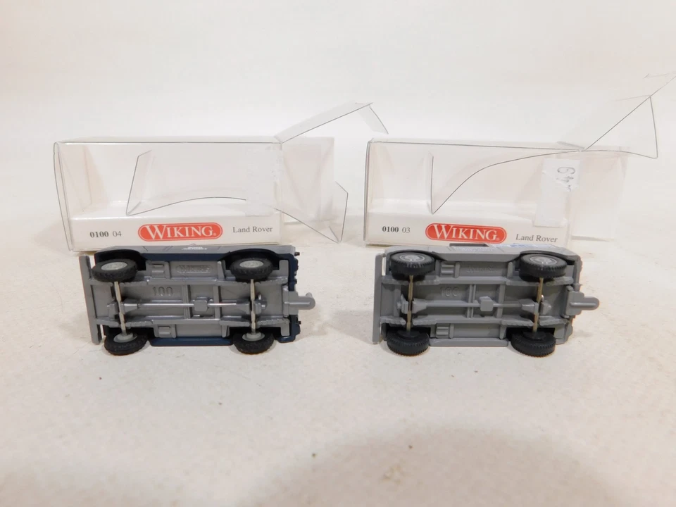 2X Wiking H0 1:87 Land Rover 0100 03 Ferguson 0100 04 Airforce TOP+Box #DX27-0,5 - Immagine 3 di 4