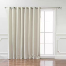Ivory Grommet Blackout Curtain - 100 In. W X 96 In. L