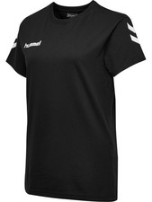 Damen T-Shirt Hmlgo Schwarz Gr&ouml;&szlig;e S Baumwolle von hummel