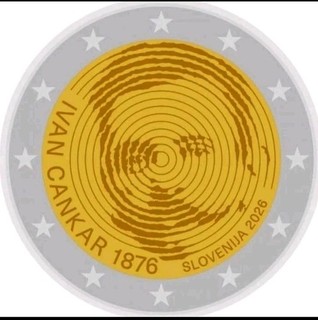 OFFERTA: 2 EURO COMMEMORATIVO Slovenia 2026 FDC